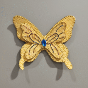 Golden Foil Butterfly Glow